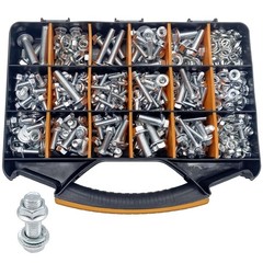 820pcs Metric Flange Bolt Assortment Kit M6 M8 M10 M12 Hex Flange Bolts