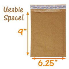 6×10″ Brown Kraft Bubble Mailers Recyclable Padded Shipping Mailing Envelopes!