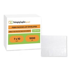 7″x10″ Plain Face Clear View Packing List Enclosed Envelopes Self Seal 1000 Pcs