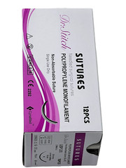 2/0 Polypropylene Sterile Training Suture Thread With Needle Sewing Box 12 PACK