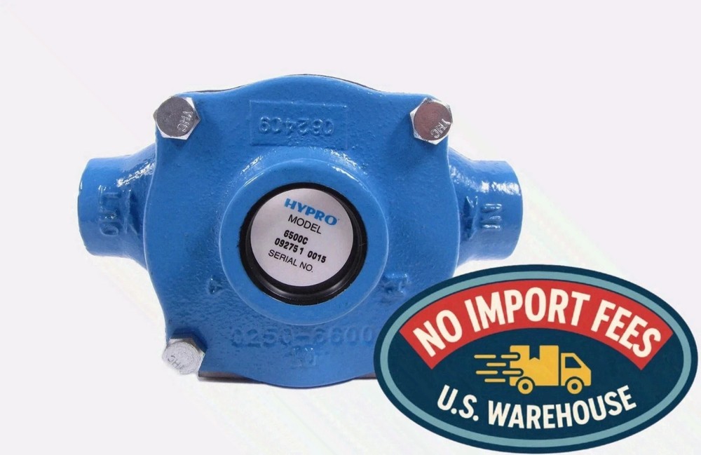 Hypro 6 Roller Cast Iron Pump, 22 GPM, 3/4″ FPT Ports, 5/8″ Shaft – 6500C