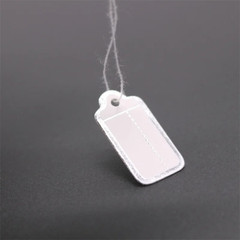 Garage Sale Price Tags Size #5 Blank White Merchandise Hang String Strung New
