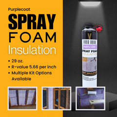 Vega Bond Purplecoat Single Component Closed Cell Insulation Spray Foam – 6+SET