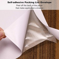 4.5×5.5 Clear Packing Invoice List Envelopes Enclosed Slip Pouches Self Adhesive