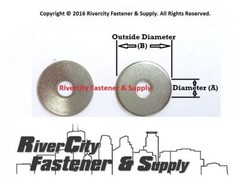 (50) M6 Stainless Steel Fender Washers M6x18mm Metric 6mm 18-8 / A2