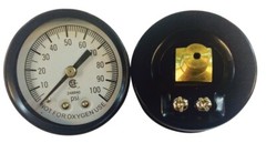 NEW SIMMONS 1307 100 PSI 1/8″ AIR STEAM WATER PRESSURE GAUGE BACK CENTER MOUNT