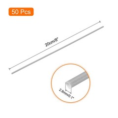 50pcs 8″ Plastic Welding Rods TPO Welding Strips Welder Rods Grey