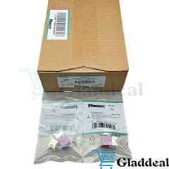 For Panduit Giga TX Cat6 jack Purple CJ688TGVL BOX OF 50. Free shipping！