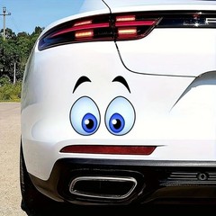 2-Pack 5.51″x4.92″ Cartoon Eye Decals for Car, Truck, Motorcycle, Laptop, Window