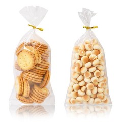 Cellophane Treat Bags 300 PCS 4×9 Inch Twist Ties 1.4 Mil Clear Plastic Candy