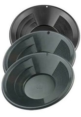 Sluice Monkey 12″ 10″ 8″ Black Gold Pan Panning Kit