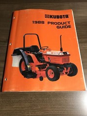 Original 1989 Kubota Tractor Mower Equipment Full Line Buyers Guide Brochure