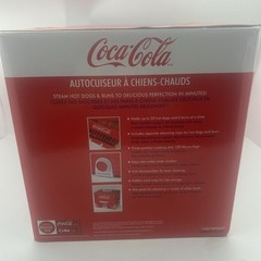 Coca-Cola Nostalgia Hot Dog Steamer – Retro Red Design, 20 Hot Dogs, 6 Buns
