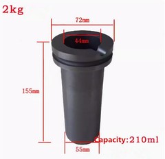 0.5/2/5KG Graphite Crucible Gold Metal Smelting Jewelry Tool for Melting Furnace