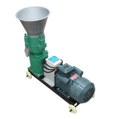 5MM Farm Animal Feed Pellet Mill Machine Press Pelletizer 3 Rollers 200kg/h 220V