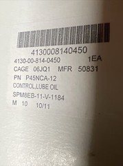 Johnson Controls P45NCA-12 Lube Oil Protector. New In Box.