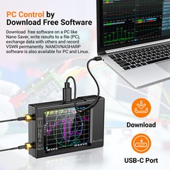NanoVNA-H Vector Network Antenna Analyzer MF VHF UHF HF 10KHz-1.5GHz Analyzer