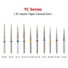 100pcs SANDENT Dental Diamond Burs For High Speed Handpiece Friction Grip 1.6mm