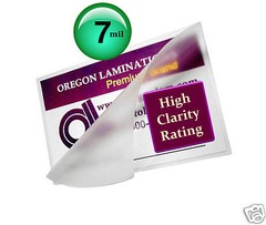 7 Mil Hot Laminating Pouches for Wallet Photos [100/pk] 2-3/4 x 3-3/4, 2.75×3.75