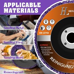 5 Pcs-5″ X 7/8″ Stripping Wheel Discs for Removing Paint, Rust, Weld & Oxidation