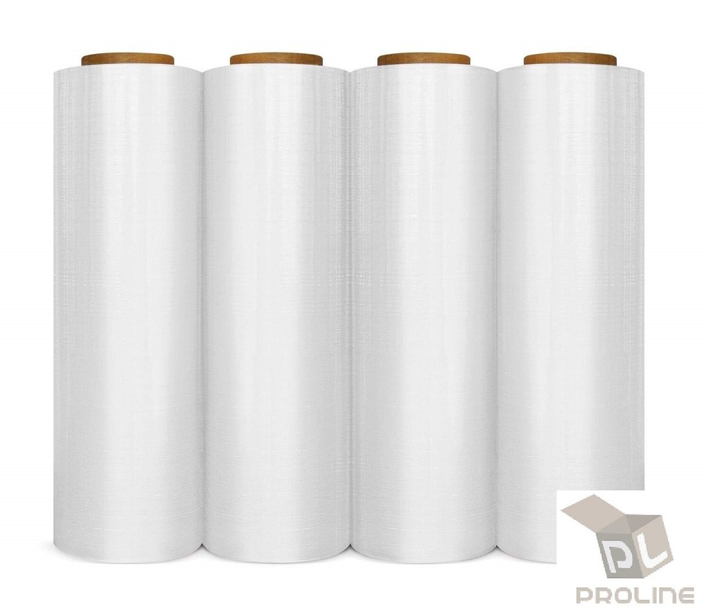 80 Gauge Cast Hand Stretch Wrap 18″ x 1000′ Plastic Bundling Shrink Film 2 Rolls