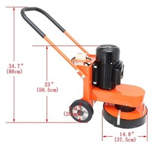 OpenBox-Handpush Electric Cement Ground Grinder Floor Polishing Machine 220V 4KW