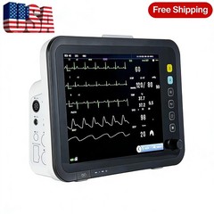 12″ Multi-Parameter Vital Signs Monitor – ECG SPO2 NIBP Patient Monitor
