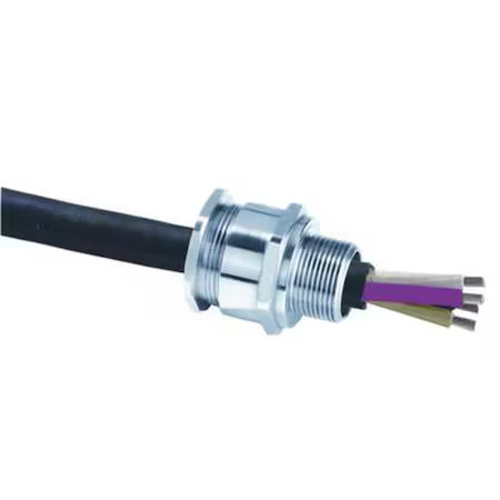 Appleton Electric 63Sa2f2005 Cable Connector, 2 In., Straight, Silver