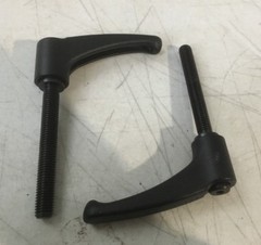 2 Diecast Zinc Ergostyle Metric Adjustable Handles Threaded Stud 78mm x 46mm