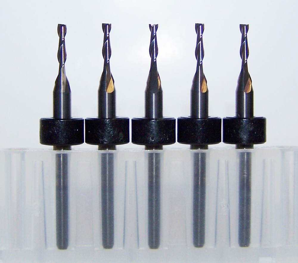 (5) – 1.60mm (.0630″) Carbide End Mills, 2 Flute Kyocera 1600Q0630.280A1