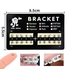 100 Sets Dental Orthodontic Bracket MIM Monoblock Mini Roth/MBT 022 345 Hooks