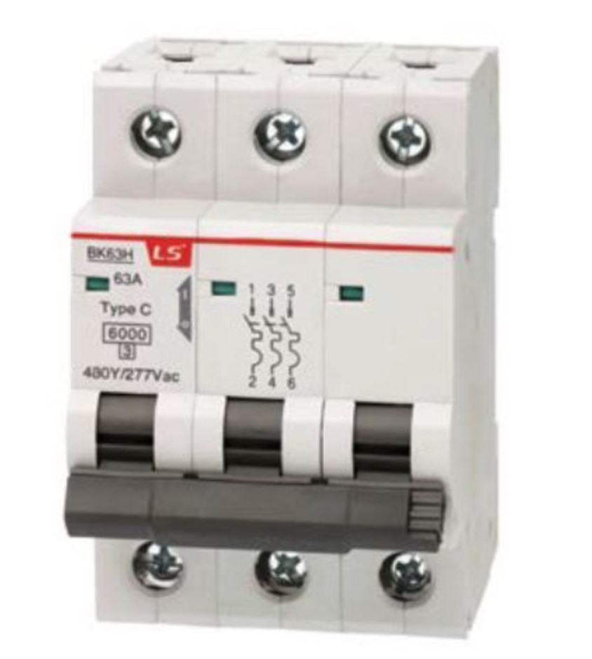 BK63H 3P C10A LS 3 Pole type C 10 Amp
