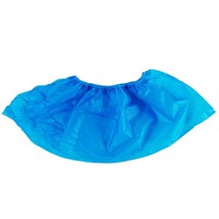 Blue Disposable Non-woven Shoe Covers Medical Lab Supplies Dust Proof 50 Pairs