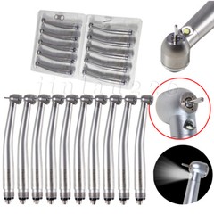 Dental Fiber Optic E-generator High-Speed LED 3-Way Spray Handpiece Torque 4HOLE