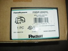 Panduit FRSPJ2X2YL Spill Over Junction Fitting with 2×2 Exit optical FiberRunner