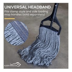 Bison Life KLEEN HANDLER Nano Microbial General Cleaning Mop – 24 Replacements