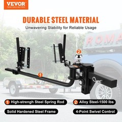 New/Weight Distribution Hitch, 1,500 lbs Weight Distributing Hitches Kit with Sw