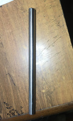 1″ DIAMETER STAINLESS STEEL ROUND ROD 16 1/2″ BEVELED non-MAGNETIC POLISHED