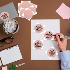 2″ Square Round Direct Thermal Labels Self-Adhesive Circle Sticker DIY Design US