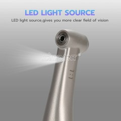 SANDENT Dental 1:1 Fiber Optic LED Contra Angle Handpiece Inner 4 Spray E-type