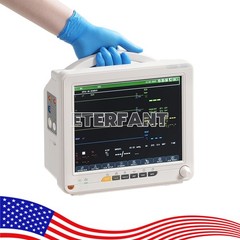12-Inch Patient Vital Signs Monitor Multi-Parameter ECG/NIBP/TEMP/RESP/SPO2/PR