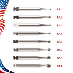 Dental Round Carbide Bur for Slow Speed Latch Type Handpiece RA 1# – 8# Burs
