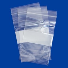 10″x13″ Reclosable 2MIL White Block Zip Writable Zipper Baggies Seal Lock Bags