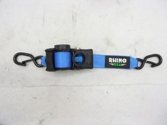 2 Pack Rhino USA 2in x 10ft Retractable Ratchet Straps 3,033lb Break Strength