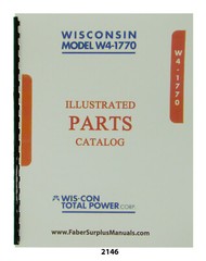 Wisconsin W4-1770 Engine Illustrated Parts Manual #2146