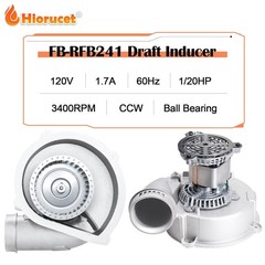 Furnace Draft Inducer Blower Fan Motor for Rheem Ruud FB-RFB241, 70-24157-03