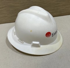 Entergy White V-Gard MSA Full Brim Hard Hat – Medium