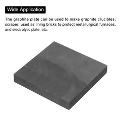 Graphite Block Ingot Rectangle Graphite Electrode Plate 100x100x15mm
