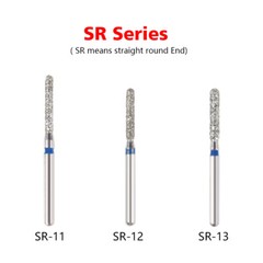 5Pcs/pack Dental Diamond Burs FG Needle Taper Fine Grit High Speed ns