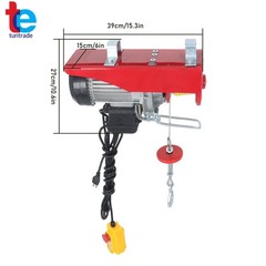 1320lb Electric Hoist w/14ft Corded Remote 110V Overhead Crane Winch Lift